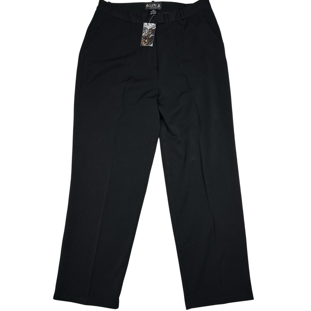 Allen B by‎ Allen Schwartz Black Dress Pants Career Trousers Size 14 New
